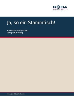 cover image of Ja, so ein Stammtisch!